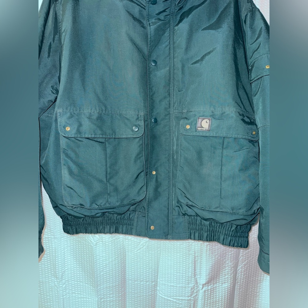 Carhartt Puffer Jacket Blizzard Workshield Coat J71 MLL Quilt Lined Men XL Puffy - Picture 3 of 9